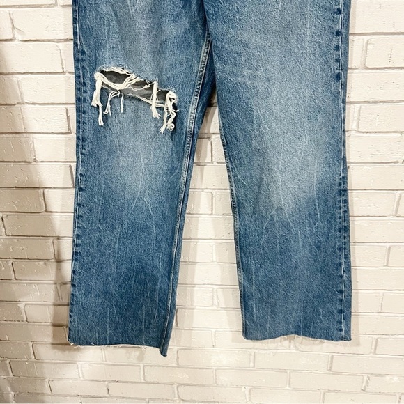 Zara Women’s Ripped Wide Leg Jeans - Picture 3 of 8